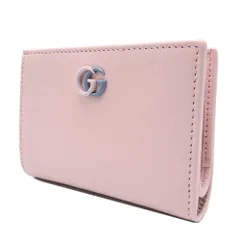 グッチ 二つ折り財布 GGマーモント スモールウォレット ピンク 790063 新品