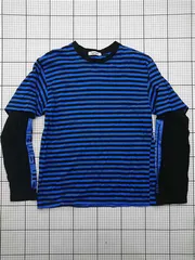 ◇ ⊇ フィグメンツ Figments FGOS22AW-005 ボーダー長袖カットソー Sサイズ メンズ E  【1603230000360】のサムネイル