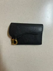 ディオール 新 サドル カードウォレット ブラック