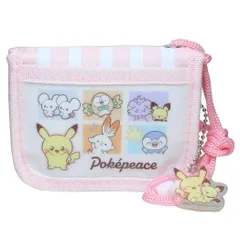 【メール便】ポケットモンスター 子供用財布 RFウォレット ポケピース PINK ポケモン 子供用財布 キャラクター グッズ 