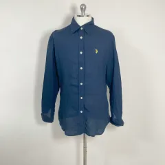 ポロASSN メンズ リネン素材 ポロシャツ M ホホ店舗