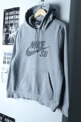 (M) ナイキ フード付きTシャツ SBスケートボード グレー 起毛-1787E