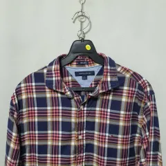 N251 トミーヒルフィガー メンズ 秋冬 チェック シャツ M