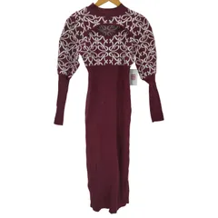 リエンダ rienda ロゴジャガードニットタイトワンピース レディース FREE 