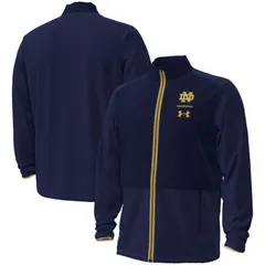 アンダーアーマー メンズ アウター ジャケット・ブルゾン Mens Under Armour Navy Notre Dame Fighting Irish 2023 Aer Lingus College Football Classic FullZip Jac