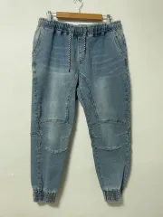 36-37 B&W ストレッチ デニム 밴딩 ジョガーパンツ ジーンズ 正規品