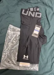 アンダーアーマー ヒートギア コンプレッション 機能性 ランニング レギンス タイツ XL 34 未使用品