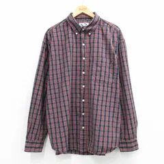 XL/古着 オールドネイビー OLD NAVY 長袖 シャツ メンズ 00年代 00s 大きいサイズ コットン ボタンダウン 黒他 チェック 26feb26