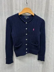 ポロ ラルフ ローレン ガールズ キッズ ミニ ケーブル コットン カーディガン