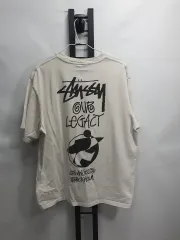STUSSY x OUR LEGACY 半袖Tシャツ サーフマン2 PIGMENT ダイド 白 XL