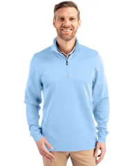 カッターアンドバック メンズ アウター ジャケット・ブルゾン ハーフジップ Cutter Buck Traverse Stretch Quarter Zip Mens Pullover Atlasのサムネイル