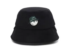 マルボンゴルフ ブラック バケットハット 刺繍