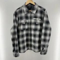 【中古】WIND AND SEA Plaid Pattern Zip Shirts ブラック L WDS-O-ATSO-25-Q2-SH-01 ウィンダンシー[24]のサムネイル