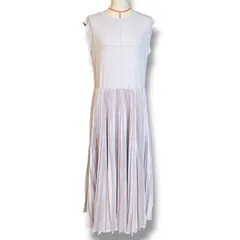 LA MAGLIA IN CASA EPOCA エポカ プリーツドレス 切替ワンピース ノースリーブ M5J16-554-30 ラベンダー サイズ40 レディース 夏 ゴーゴー古着マルイ北千住店 23 No.1935のサムネイル