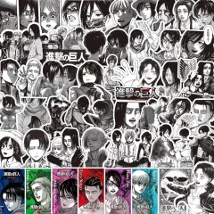 進撃の巨人 黒白 ステッカー シール 79枚