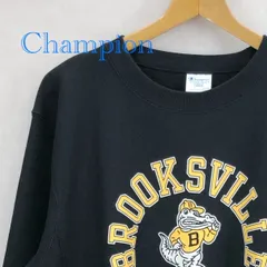 チャンピオン 極美品 Champion REVERSE WEAVE クルーネックスウェットシャツ C3-C027 裏起毛トレーナー L ブラック  メンズ ファッション _219023
