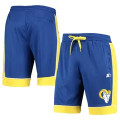スターター メンズ ボトムス ハーフパンツ・ショーツ ショートパンツ MenstarteroyalGold Los Angeles Rams Fan Favorite Fashion Shorts Lのサムネイル