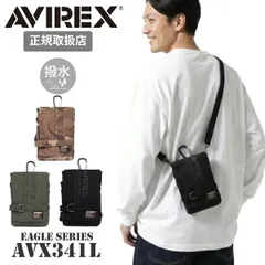 AVIREX アヴィレックス アビレックス AVX341L ショルダーバッグ メンズ ボディバッグ ミリタリー ミニショルダー 撥水 軽量 カラビナ付き スマホポーチ ポーチ 小さめ コンパクト 斜めがけ 05-0056ld(商品番号)のサムネイル