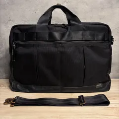 PORTER HEAT ビジネスバッグ ボストン　2WAY ブラック ブリーフケース ナイロン 吉田カバン ショルダー 通勤 出張 人気モデル γ↓766