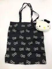 LOWRYS FARM ローリーズファーム Me％ キティチャーム エコ バッグ 黒 ■■ レディース