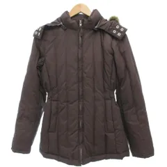 ギャップ GAP 美品 ダウンジャケット XXS 茶 ブラウン フード付き /NL ■ECF003