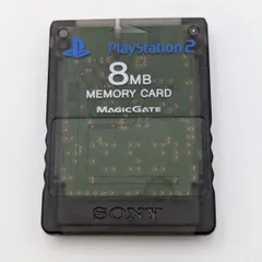 【動作確認済み】 PS2 メモリーカード クリアブラック 純正 8MB 初期化済み 動作確認済み PlayStation2 SONY 中古