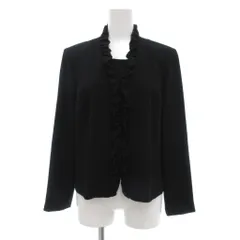 ソワールベニール SOIR BENIR 東京ソワール ブラック フォーマル ジャケット 礼服 9号 黒 フリル /UO ■GY18