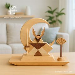 新品未使用】lemi toys こどもの日 兜 端午の節句 木製 ハンドメイド