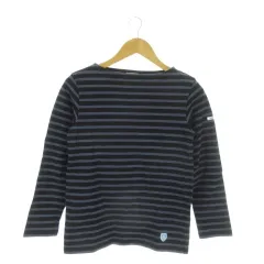 オーチバル ORCIVAL オーシバル バスクシャツ カットソー 0 紺 ネイビー ボートネック 長袖 ボーダー柄 /AO18 ■GY99