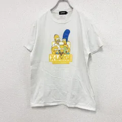 古着 used　XLARGE　エクストララージ　The SIMPSONS　ザ・シンプソンズ　半袖Tシャツ　白　ホワイト　Mサイズ