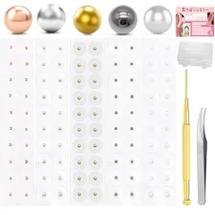 【5色組み合わせ】 耳つぼジュエリー 100粒/200粒 (チタン+真珠の色+ローズゴールド+シルバー+ゴールド) 耳ツボシール 耳つぼシール 耳ツボジュエリー 日本語説明書 ?解説図1枚&確認棒付き&ピンセット&収納ケース 女性 男性 男女 0099b0a1