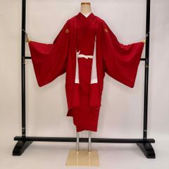 本物・中古】巫女装束 巫女服 白衣 行燈型緋袴 千早鶴松様 3点セット1 