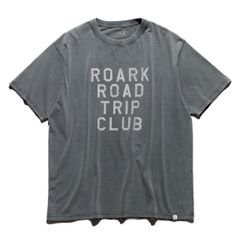 ROARK | ロアーク | 新品 正規 送料無料 | "ROAD TRIP" WELL WORN TEE | DESERT GREY | サーフィン | スノーボード | スケートボード | 旅 | トラベル | モーターサイクル | Tシャツ