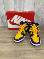 未使用品 NIKE ナイキ ダンクHIレトロ スニーカー ＤＤ1399-500  27㎝ イエロー/パープル 箱付き 平塚店　衣料品　　Ｍのサムネイル