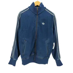 アディダス adidas アディカラー デニムファイヤーバード トラックトップ デニムブルゾン メンズ import：M 