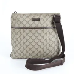 グッチ GGスプリーム 141626 レザー ショルダーバッグ 斜め掛け メッセンジャー ビジネス 通勤 トート メンズ REM DR19-3【中古】