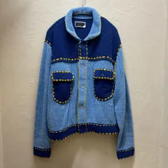 PHINGERIN フィンガリン Knit Jacket ニットジャケット PD-242-KN-011 ブルー size:M【代官山B03】のサムネイル