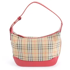 美品 バーバリー ノバ チェック シャドーホース レザー ショルダーバッグ 肩掛け ワンショルダー トート レディース RWE DS19-4【中古】