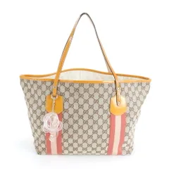 美品 グッチ GGキャンバス ジョリー 211970 レザー トート バッグ 肩掛け ショルダー ハンド 本革 A4 レディース REM DS8-6【中古】