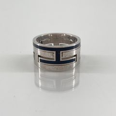 HERMES（エルメス） ムーブアッシュ Ag925 リング・指輪 シルバー×ブラック