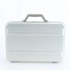 美品 ゼロハリバートン アタッシュケース ハードケース 書類鞄 ビジネス ブリーフケース トート シルバー A4 メンズ EWE DS22-2【中古】のサムネイル