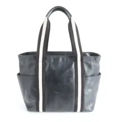 美品 バリー トレインスポッティング レザー トート バッグ ショルダー ビジネス 通勤 書類鞄 ブラック 黒 A4 メンズ RBE DS41-2【中古】