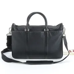 美品 バリー レザー 2WAY ビジネス バッグ 斜め掛け 書類鞄 トート 通勤 ショルダー 本革 ブラック 黒 A4 メンズ RBM DS35-7【中古】