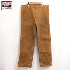90s USA製 vintage Carhartt ダブルニー ダック ペインターパンツ メンズ 表記36×32サイズ