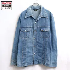 70s USA製 vintage Lee デニムジャケット メンズ XLサイズ相当 ビッグサイズ オーバーサイズ