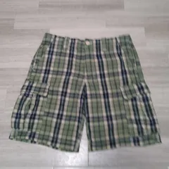 Polo jeans ハーフパンツ ショートパンツ チェック柄 34インチ カーゴパンツ