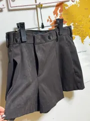 ZARA スウェード パンツ ハーフパンツ ショートパンツ