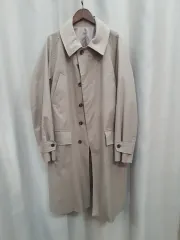 ベージュ ロング トレンチコート メンズ