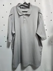 アディダス グレー 半袖 カラーTシャツ XL