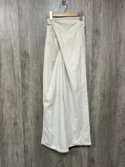 callautia カラウティア ラップ風 ワイド パンツ sizeM/アイボリー ■■ レディース